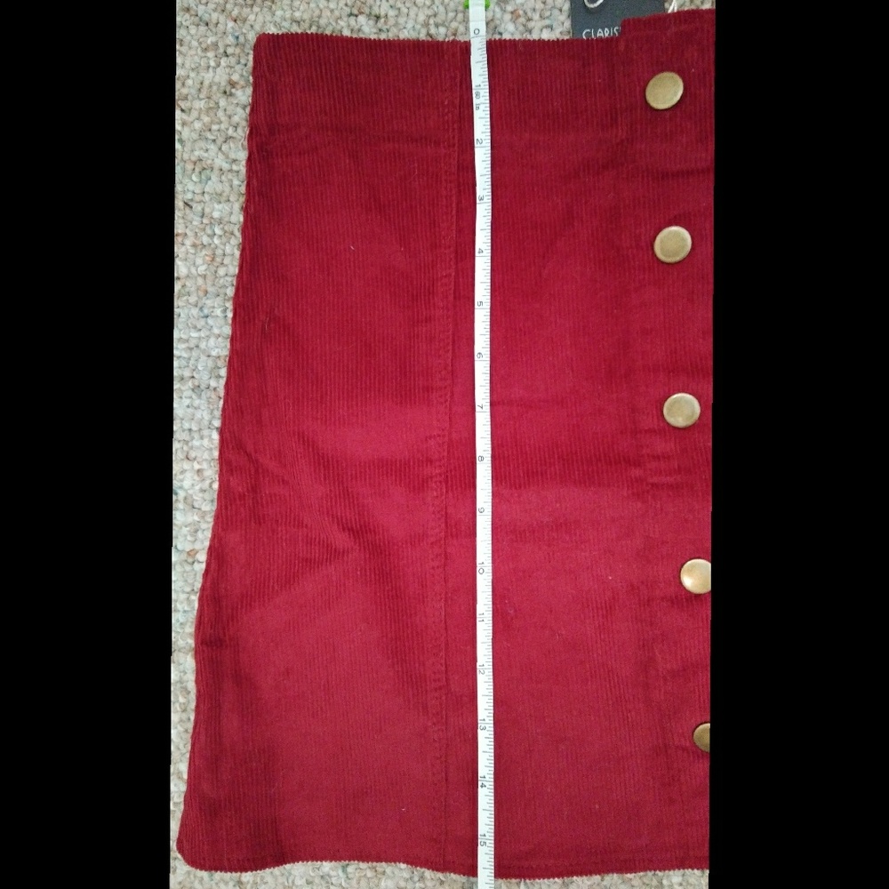 Clarisbelle Button-Up Corduroy Skirt - Picture 6 of 7